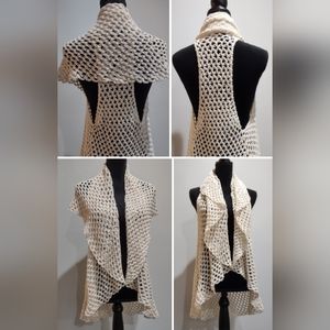 Unique 100% Cotton Versatile Shawl in Cream